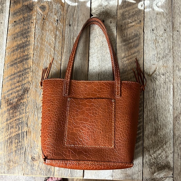 Handmade leather braided tote bag - Picture 14 of 16